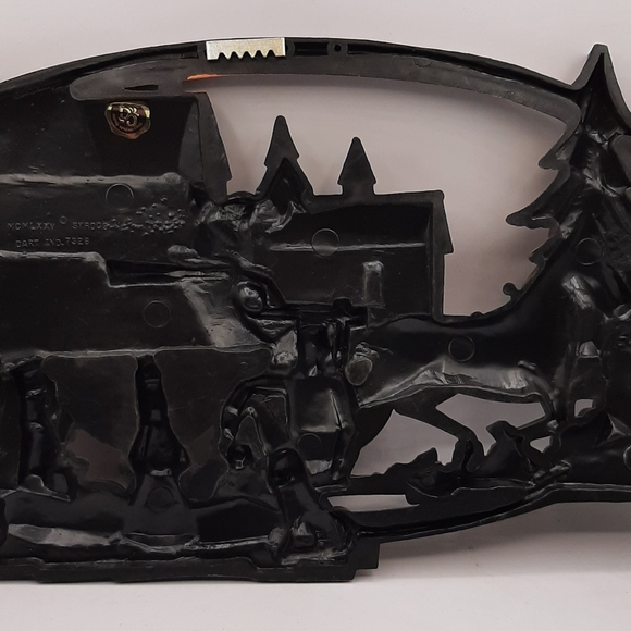 Vintage Coppercraft Guild of Canada NOS 7328 3D Oval Country Scene 17" x 10" - Picture 7 of 9